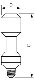 PHILIPS-LM LED-Röhrenlampe E27 34W 2700K MAS LED SON-T IF 5.4Klm 34W 727 E27 ws