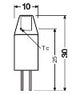 LEDVANCE LED-Röhrenlampe G4 1W 2700K ws LED PIN Micro 10 320° P 1W 827 Clea 100l