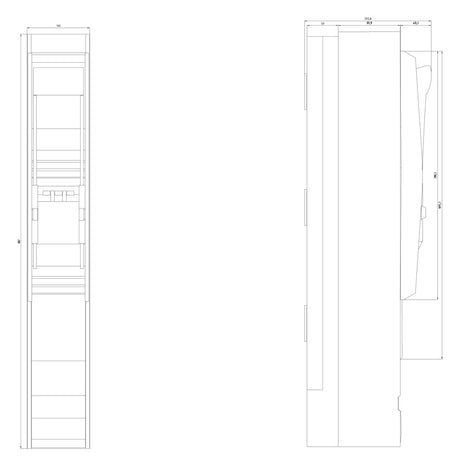 SIEMENS Sicherungsleiste NH3 3p 630A 3NJ4143-3BJ01 Abst.185mm Bolzen