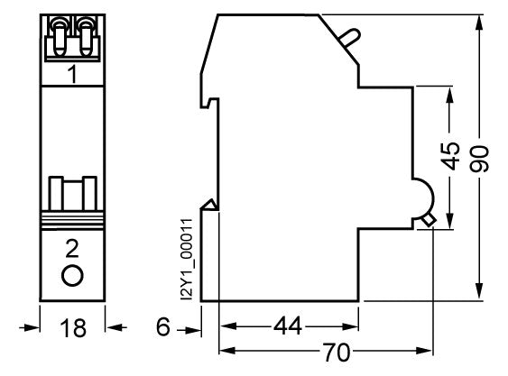 SIEMENS Leitungsschutzschalter UC B 16A 5SJ6116-6KS 1p 400V 1TE 50Hz IP20
