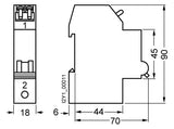 SIEMENS Leitungsschutzschalter UC B 16A 5SJ6116-6KS 1p 400V 1TE 50Hz IP20