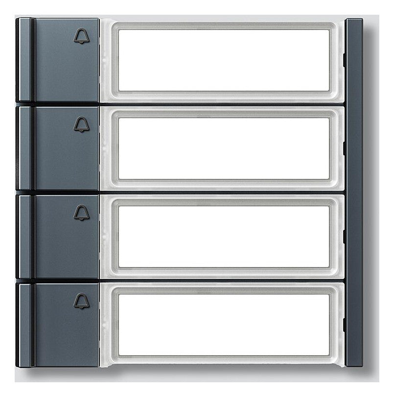 SIEDLE Ruftastenmodul Bus 4RT anthgr TM 700-4-0 AG 99x99x26mm