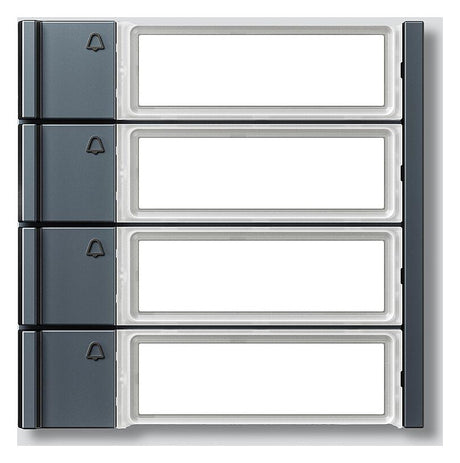 SIEDLE Ruftastenmodul Bus 4RT anthgr TM 700-4-0 AG 99x99x26mm