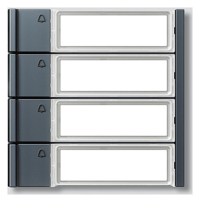 SIEDLE Ruftastenmodul Bus 4RT anthgr TM 700-4-0 AG 99x99x26mm