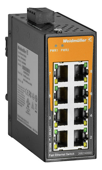 WEIDMÜLLER Switch Hutschiene Layer2 IE-SW-EL08-8TX 8x10/100Mbps