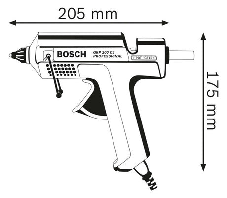 BOSCH-EW Heißklebepistole 500W 30g/min Professional GKP 200 CE  11x200mm 4s