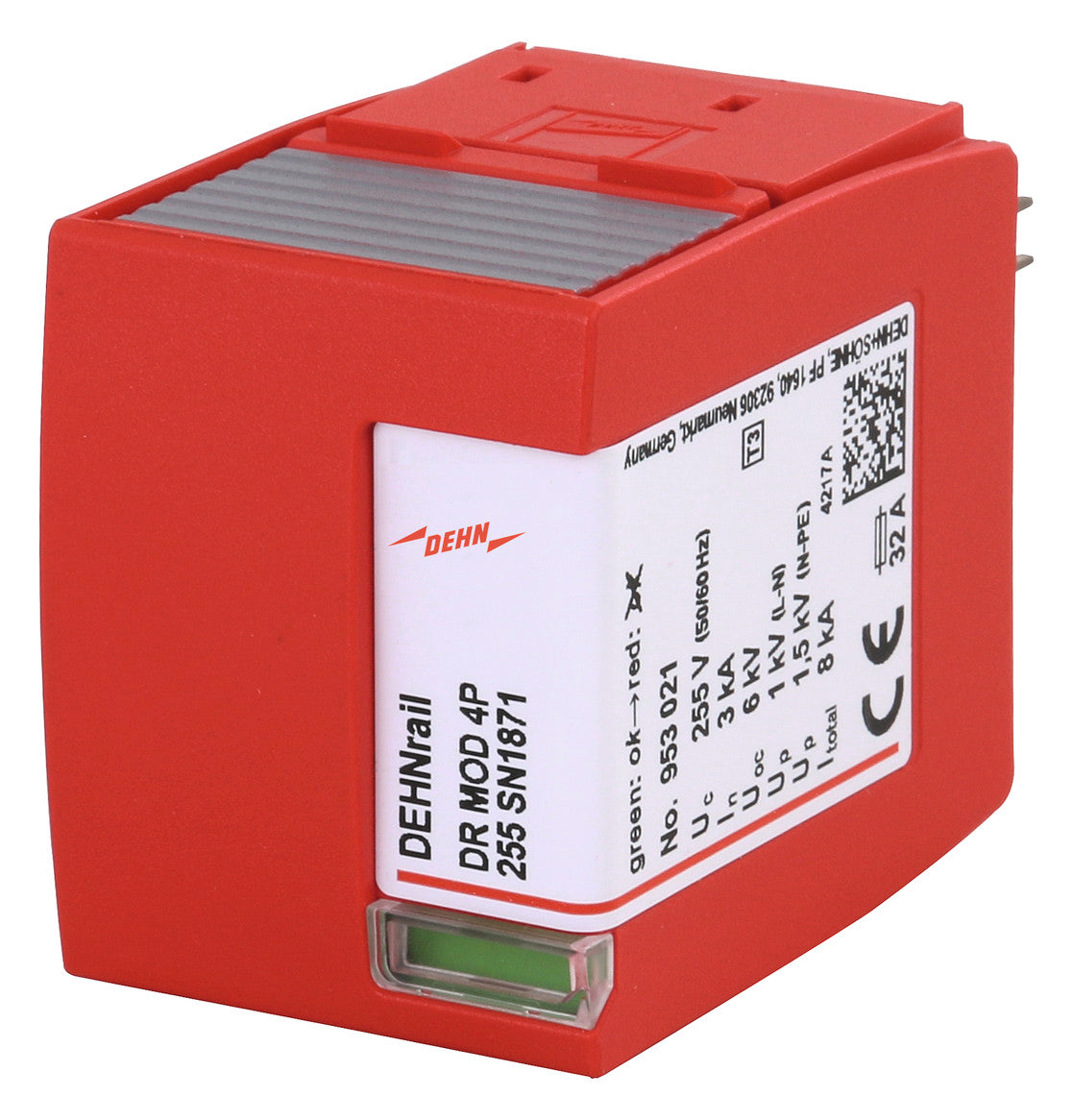 DEHN SE Überspannungsschutz 230VAC 4p DR MOD 4P 255 SN1871 Basiselem opt