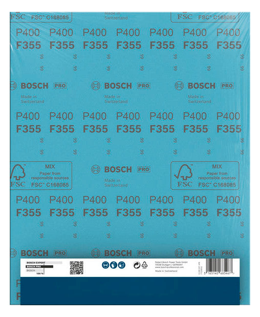 BOSCH-EW Schleifpapier K400 Papier 2608608H67 wasserf 280x230mm