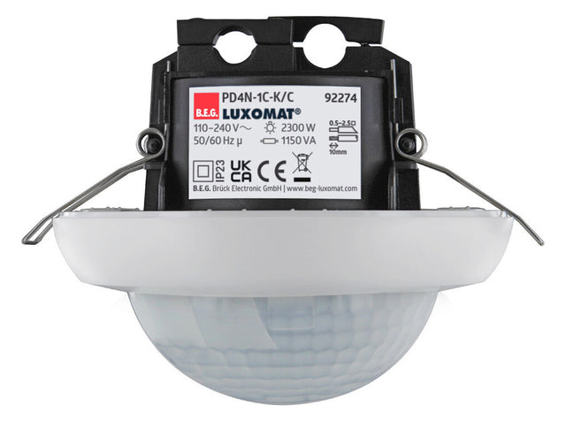 BEG Bewegungsmelder 360° EB ws BWM IP23 PD4N-1C-K-DE fernb 2300W