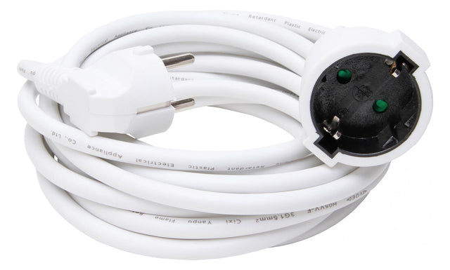 KOPP Netzanschlussleitung 5m 3x1,5qmm ws 143301011 16A IP20 CEE7/4(Typ F) PVC