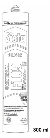 Walraven Silikon Sista F109 Universal 300ml neutralvern. Fusion silbergrau | HE-SF9SI