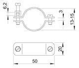BETTERMANN Erdungsrohrschelle Cu 13-15mm 942 15 unbeh 1f 0-16qmm