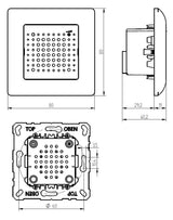 GROTHE Gong 230V/AC 85dB elektr Kst IP20 UP-GONG 230ws 0,002-0,28A