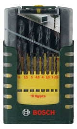 BOSCH-EW Bohrerset 19tlg Bohrer 19xHSS 2607017151 Box