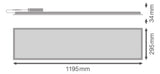 LEDVANCE LED-Panel 1195x295mm 33W 4000K PL COMP 1200 V 33W 840 U19 DALI 3630lm
