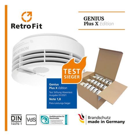HEKATRON Rauchmelder Funk VdS ws autark Genius Plus X-N-A VE30 10J Batt