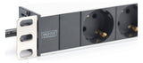 ASSMANN ELEKTRO 1HE Alu. PDU 8-fach 8x Schutzkontakt 16A DN-95401