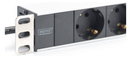 ASSMANN ELEKTRO 1HE Alu. PDU 8-fach 8x Schutzkontakt 16A DN-95401