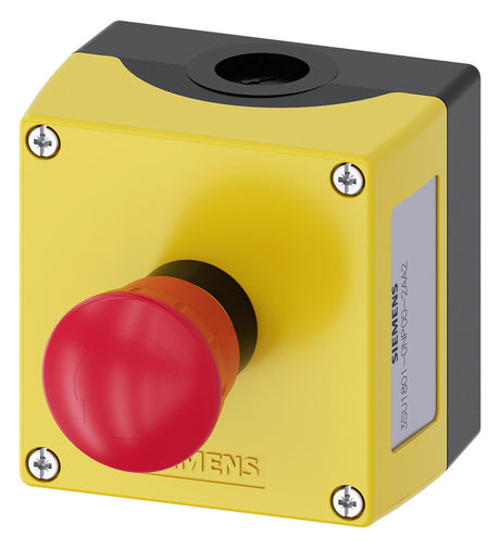 SIEMENS Befehls-/Meldegerät 1f 1pilz Kst 3SU1801-0NP00-2AA2 NOT-AUS