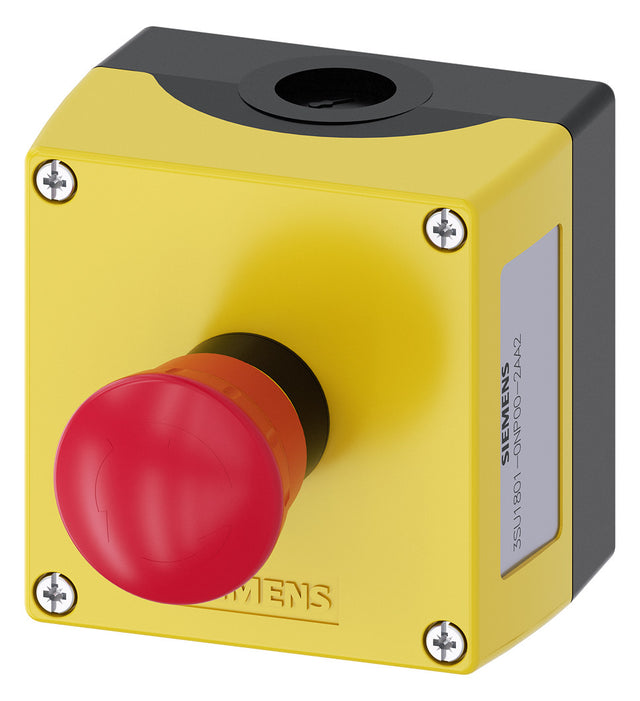 SIEMENS Befehls-/Meldegerät 1f 1pilz Kst 3SU1801-0NP00-2AA2 NOT-AUS