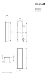 SIEDLE Gehäuse 4f UP gr Kst 100x400x50mm GU 611-4/1-0