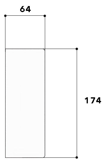 GGK Endstück GEB-K 170x60mm Kst li/re sw BR 60x170/80-ES/3 RAL905 unbeh