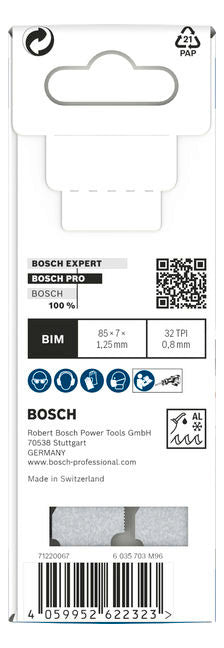 BOSCH-EW Säbelsägeblatt 85mm SÄBELSÄGEBLATT Nichteisen-Metalle