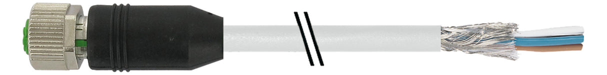 MURRELEKTRONI M12 Bu. 0° A-kod. freies 7000-17121-2910