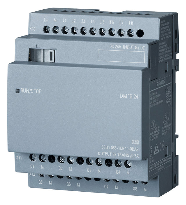 SIEMENS SPS-Digitales E/A-Modul 8Eing DC LOGO! 6ED1055-1CB10-0BA2 8Ausg 0,3A 24V
