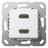 GIRA Einsatz HDMI 2f rws Einsatz 567103 ohne Beschriftungsfeld