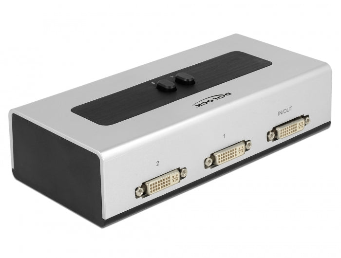 Delock Umschalter DVI 2 Port manuell bidirektional