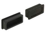 Delock Staubschutz für DVI Buchse 10 Stück schwarz