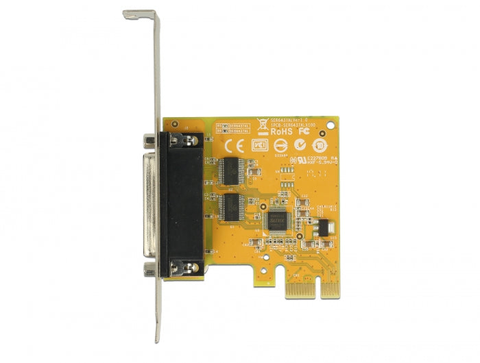 Delock PCI Express x1 Karte zu 2 x Seriell RS-232 High Speed 921K ESD Überspannungsschutz