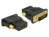 Delock Adapter DVI 24+1 Pin Stecker > HDMI Buchse - bidirektional