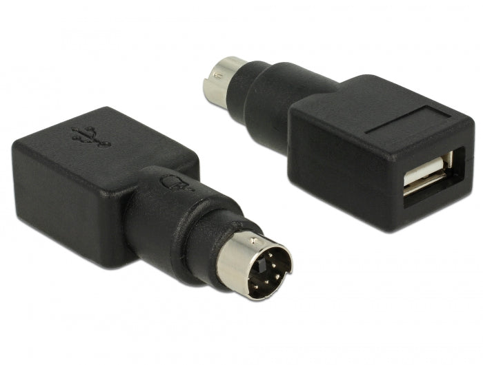Delock Adapter PS/2 Stecker > USB Typ-A Buchse