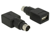 Delock Adapter PS/2 Stecker > USB Typ-A Buchse