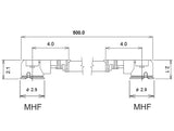 Delock Antennenkabel I-PEX Inc., MHF® I Stecker zu I-PEX Inc., MHF® I Stecker 1,13 50 cm