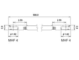 Delock Antennenkabel I-PEX Inc., MHF® 4L Stecker zu I-PEX Inc., MHF® 4L Stecker 1,13 50 cm
