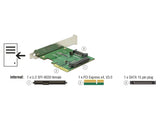 Delock PCI Express x4 Karte > 1 x intern U.2 NVMe SFF-8639 Buchse