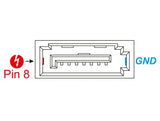 Delock Steckverbinder SATA 6 Gb/s Stecker Pin 8 Power