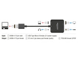 Delock HDMI Audio Extractor 4K 60 Hz kompakt