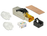 Delock RJ45 Stecker feldkonfektionierbar Cat.6A Metall