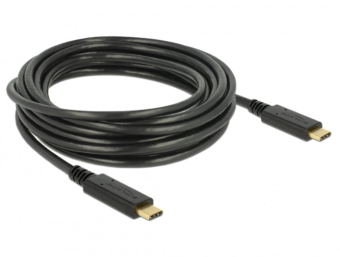 Delock USB 2.0 Kabel Type-C zu Type-C 4 m PD 5 A E-Marker