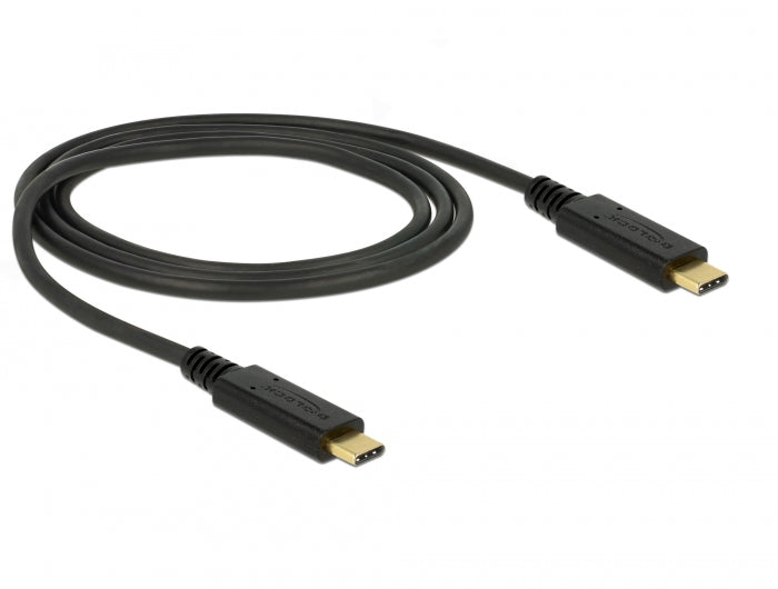 Delock USB 10 Gbps Kabel USB Type-C™ zu USB Type-C™ 1 m PD 3 A E-Marker