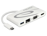 Delock USB Type-C™ 3.1 Dockingstation HDMI 4K 30 Hz + VGA + LAN + USB PD