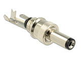 Delock Steckverbinder DC 5,5 x 2,1 mm mit Länge 12,0 mm Hohlstecker Lötversion