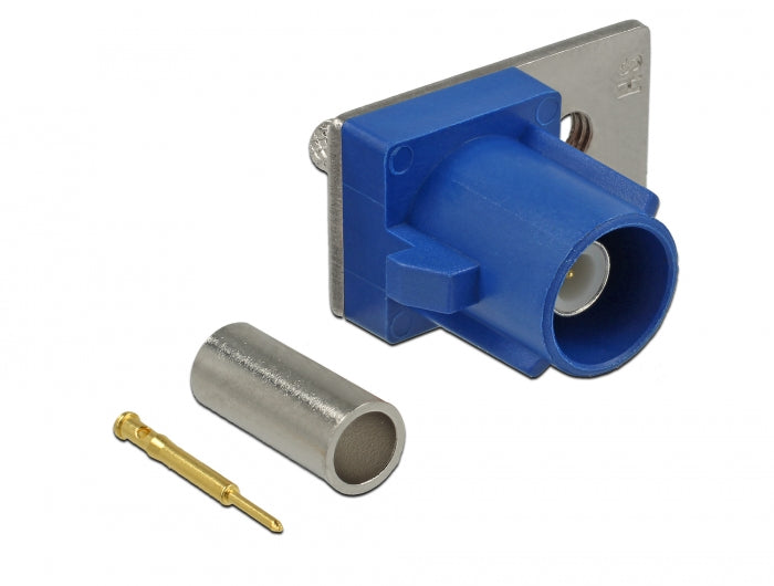 Delock FAKRA C Stecker Federpin zum Crimpen 1 vorgestanztes Loch