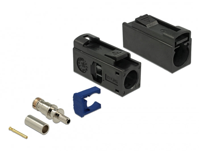 Delock FAKRA A Buchse 25 mm (lang) zum Crimpen