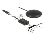 Delock Kondensator Tisch Mikrofon Omnidirektional für Konferenz mit 3,5 mm Klinkenstecker 3 Pin