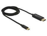 Delock USB Kabel Type-C zu HDMI (DP Alt Mode) 4K 60 Hz 1 m koaxial